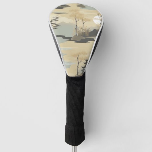 Zen Bamboe Bos Botanisch Patroon (4) Golfheadcover (Voorkant)
