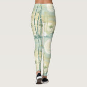 Zen Bamboe Bos Botanisch Patroon (5) Leggings (Achterkant)