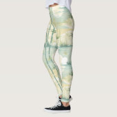 Zen Bamboe Bos Botanisch Patroon (5) Leggings (Links)