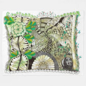 Zen bamboe en panda deken (Voorkant (Horizontaal))