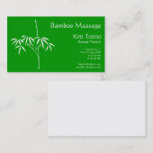 Zen Bamboe Wellness Professioneel Branding Visitekaartje (Voorkant / Achterkant)