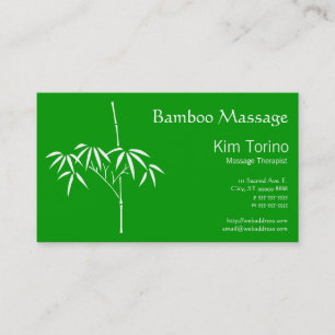 Zen Bamboe Wellness Professioneel Branding Visitekaartje