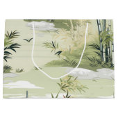 Zen Bamboebos Botanisch Patroon (1) Groot Cadeauzakje (Voorkant)