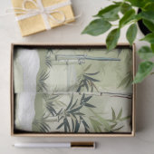 Zen Bamboebos Botanisch Patroon (1) Tissuepapier (Geschenk)