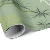 Zen Bamboebos Botanisch Patroon (2) Cadeaupapier (Rol Hoek)