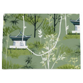 Zen Bamboebos Botanisch Patroon (2) Groot Cadeauzakje (Voorkant)