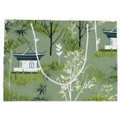 Zen Bamboebos Botanisch Patroon (2) Groot Cadeauzakje (Achterkant)