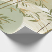Zen Bamboebos Botanisch Patroon (3) Cadeaupapier (Hoek)