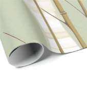 Zen Bamboebos Botanisch Patroon (3) Cadeaupapier (Rol Hoek)