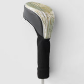 Zen Bamboebos Botanisch Patroon (3) Golfheadcover (Schuin)