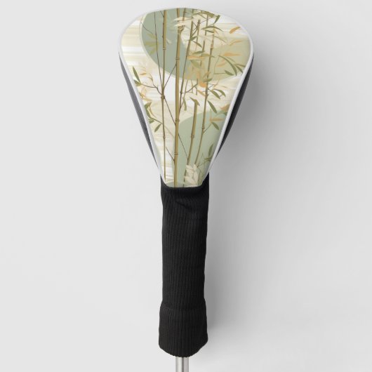 Zen Bamboebos Botanisch Patroon (3) Golfheadcover (Voorkant)