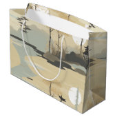 Zen Bamboebos Botanisch Patroon (4) Groot Cadeauzakje (Achterkant Gekanteld)