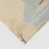 Zen Bamboebos Botanisch Patroon (4) Tissuepapier (Detail)