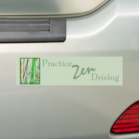 "Zen Bamboo"-Bumpersticker Bumpersticker (Op auto)
