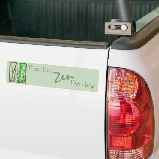 "Zen Bamboo"-Bumpersticker Bumpersticker (Op Truck)