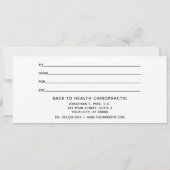 Zen Bamboo Chiropractic Care Cadeat Certificate (Achterkant)