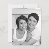 Zen Bamboo Double Happiness Chinese Save the Date (Achterkant)