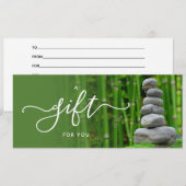 Zen Bamboo Gift Certificate (Voorkant / Achterkant)