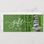 Zen Bamboo Gift Certificate (Voorkant)