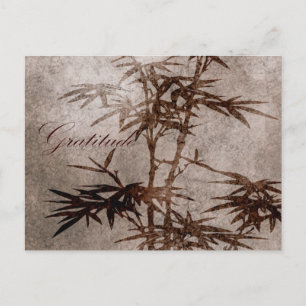 Zen Bamboo Gratitude Briefkaart