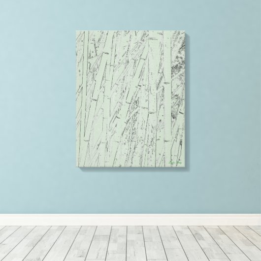 'Zen Bamboo I' Afdrukken van omhuld Canvas (Insitu (Houten vloer))