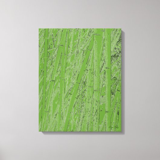 "Zen Bamboo III" Afdruk van omhulde doek Canvas Afdruk (Voorkant)