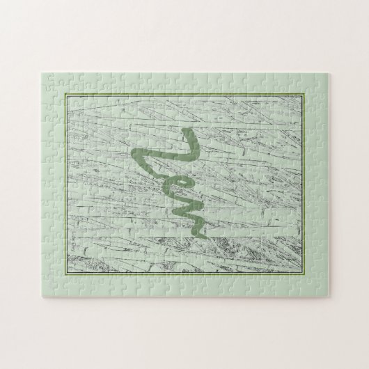 "Zen Bamboo" Jigzaag Puzzle Legpuzzel (Horizontaal)