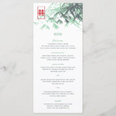 Zen Bamboo laat het dubbelgeluk van het Chinese hu Menu (Voorkant)