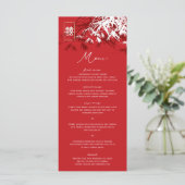 Zen Bamboo laat het dubbelgeluk van het Chinese hu Menu (Staand voorkant)