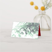 Zen Bamboo laat het dubbelgeluk van het Chinese hu Plaatskaartje (Achterkant)