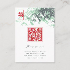 Zen Bamboo laat het dubbelgeluk van het Chinese hu Plaatskaartje