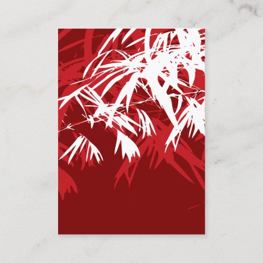 Zen Bamboo laat het dubbelgeluk van het Chinese hu Plaatskaartje (Achterkant)