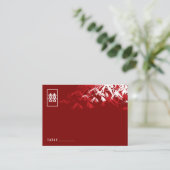 Zen Bamboo laat het dubbelgeluk van het Chinese hu Plaatskaartje (Staand voorkant)