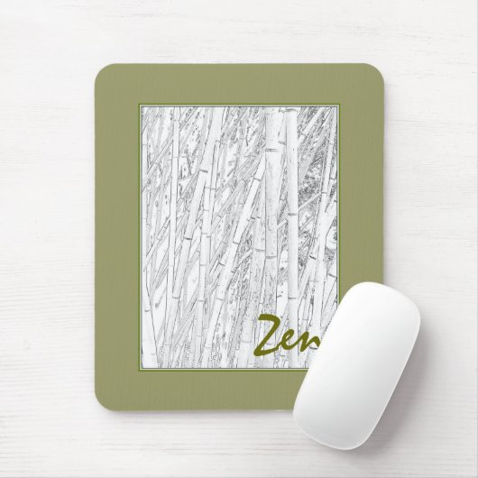 "Zen Bamboo" Mousepad Muismat (Met muis)