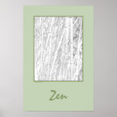 'Zen Bamboo'-poster Poster (Voorkant)