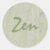 "Zen Bamboo"-Stickers Ronde Sticker (Voorkant)