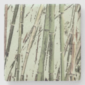 'Zen Bamboo' Stone Onderzetter (Voorkant)