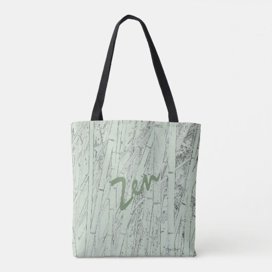 'Zen Bamboo' Tote Bag (Achterkant)