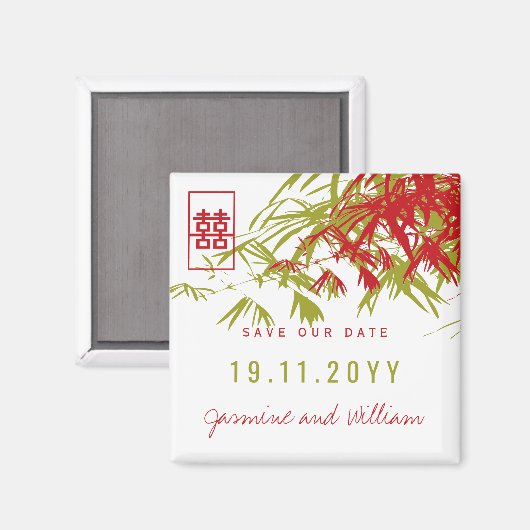 Zen Bamboo vertrekt het Chinese huwelijk om de dat Magneet (Voorkant / Achterkant)