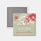 Zen Bamboo vertrekt het Chinese huwelijk om de dat Magneet (Voorkant / Achterkant)