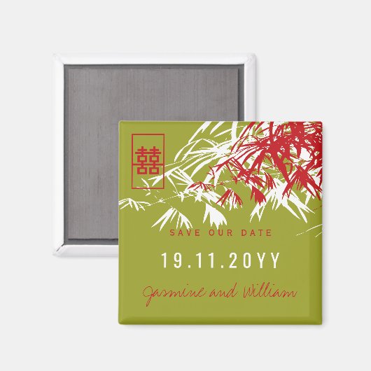 Zen Bamboo vertrekt het Chinese huwelijk om de dat Magneet (Voorkant / Achterkant)