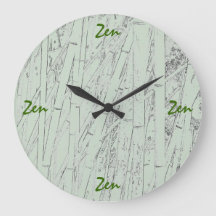 'Zen Bamboo'-wandklok