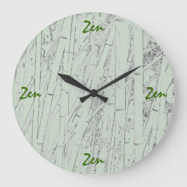 'Zen Bamboo'-wandklok Grote Klok