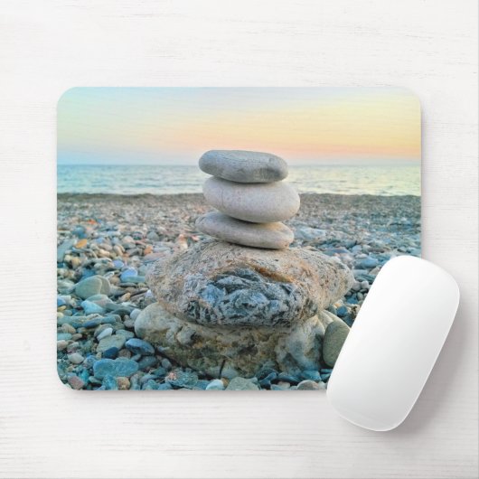 Zen Beach Stones Muismat (Met muis)