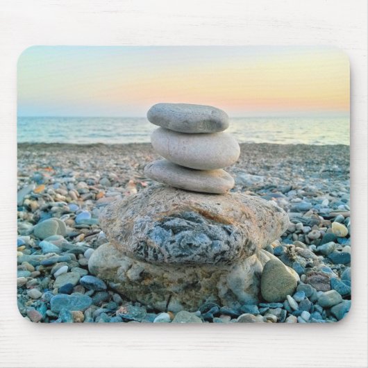 Zen Beach Stones Muismat (Voorkant)