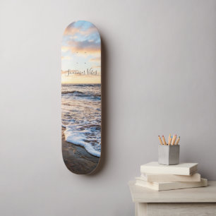 Zen Beach Sunset Ocean Waves Persoonlijk Skateboard