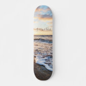 Zen Beach Sunset Ocean Waves Persoonlijk Skateboard (Voorkant)