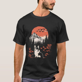 Zen Berg Natuur Kamperen Corgi T-shirt