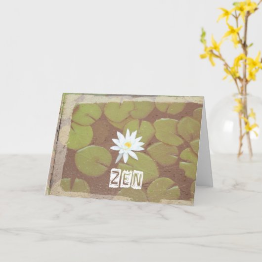 Zen Birthday Card Kaart (Gele Bloem)