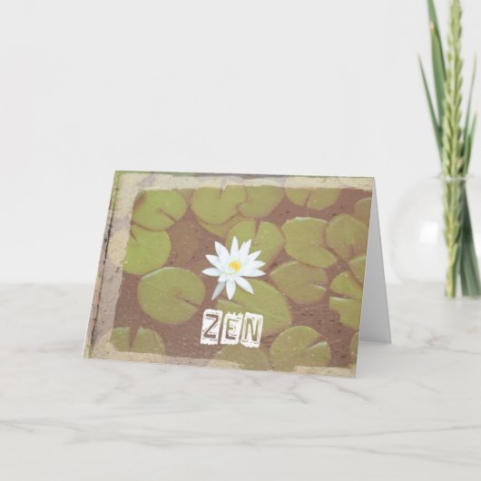 Zen Birthday Card Kaart (Voorkant)